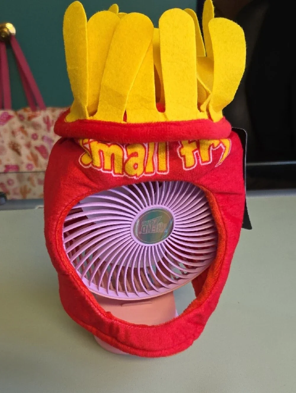 French Fry Hood Pet Costume - Red and Yellow-M/L